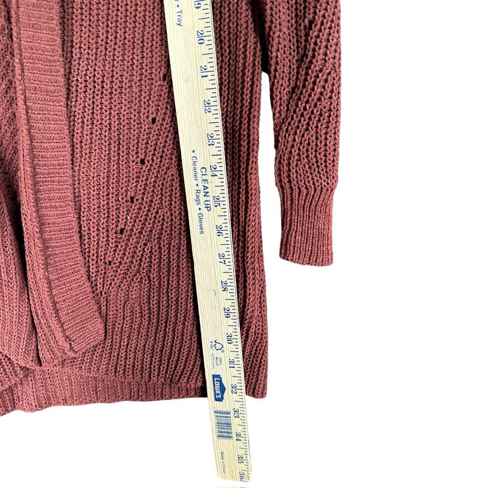 Love Ellie NWOT‎ Women’s S Small Rust Orange Open Cardigan Boho Hippie Fa… - Picture 9 of 11